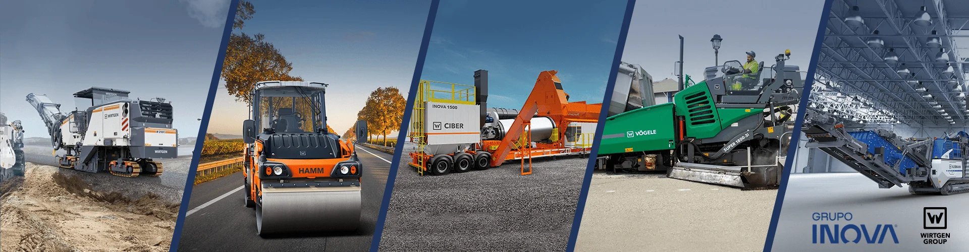 Wirtgen Group;Hamm;Wirtgen;Vogele;ciber;pavimentação